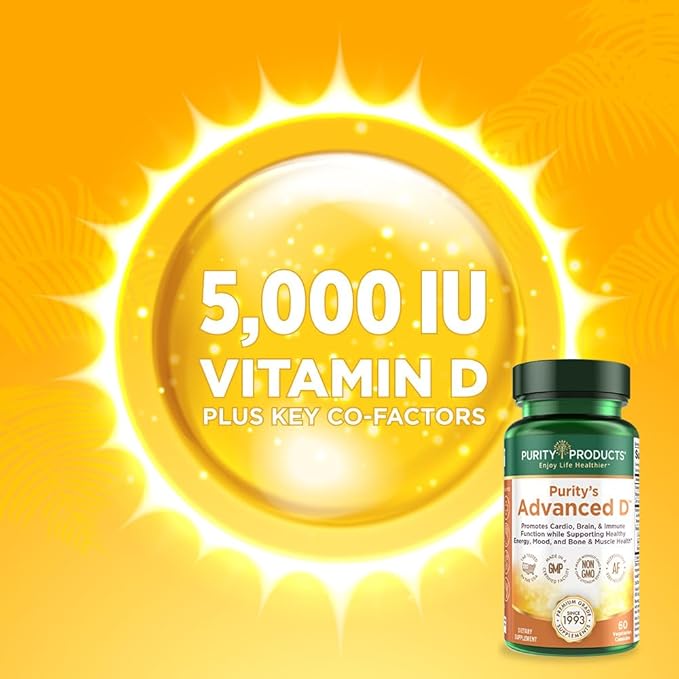 Purity Products KIT - Advanced D + Omega-3 Ultra-Pure Fish Oil from Advanced D is Packed with Vitamin D Vitamin K2 Zinc Magnesium Citrate Boron and Taurine