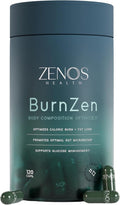 Zenos Health BurnZen - Powerful Weight Loss Supplement | Appetite Suppressant for Weight Loss | Metabolism Booster | Stomach Fat Burner &amp Energy Support - Made in USA 120 Caps