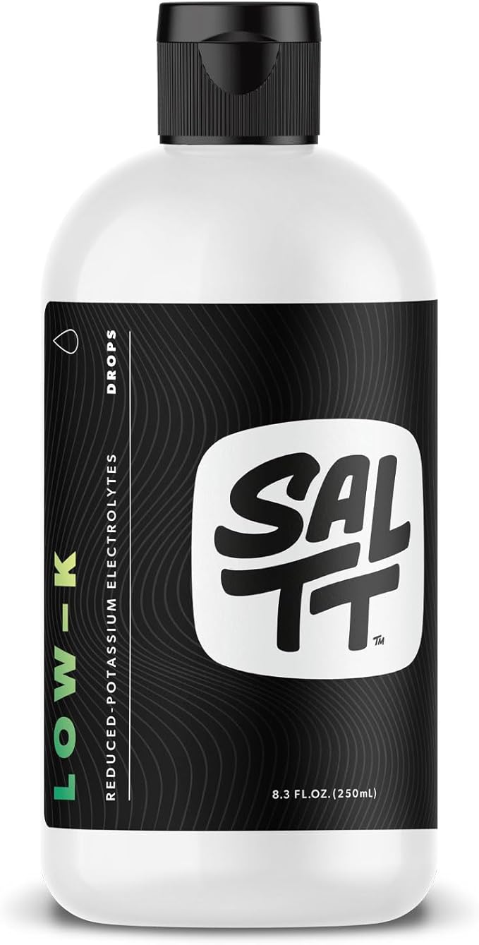 SALTT Low-K Fasting Drops | Sodium and Ionic Magnesium Fasting Supplement | Intermittent Fasting Mineral Supplements | Electrolyte Replenisher | On The Go Container | (250ml/8.3 fl oz. Refill)