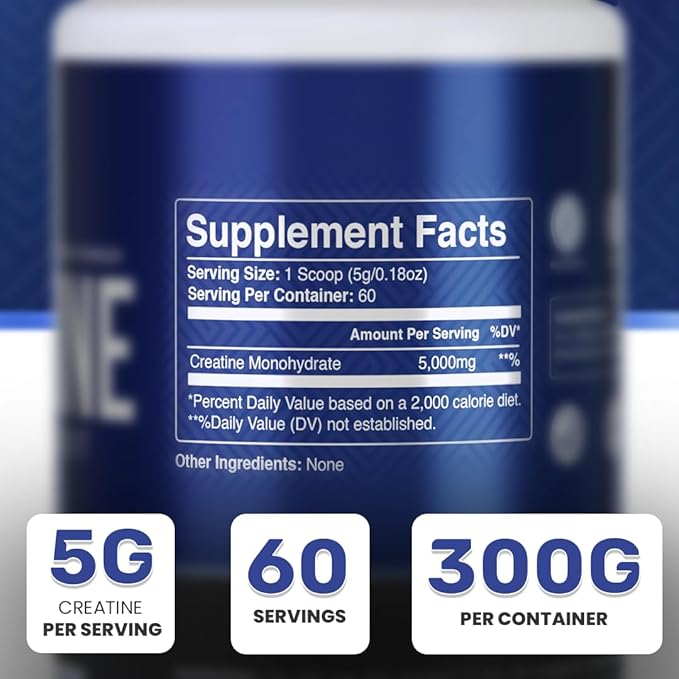 Creatine Monohydrate Micronized Powder – Vegan Unflavoured NSF Certified – Pure Pre-Wokout &amp Recovery Supplement – 30 Servings (150g) and 60 Servings (300g) – for Men &amp Women