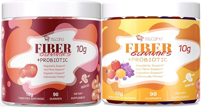 Migcopat (Grape Apple Orange) Fiber Gummies+Apple Gummies