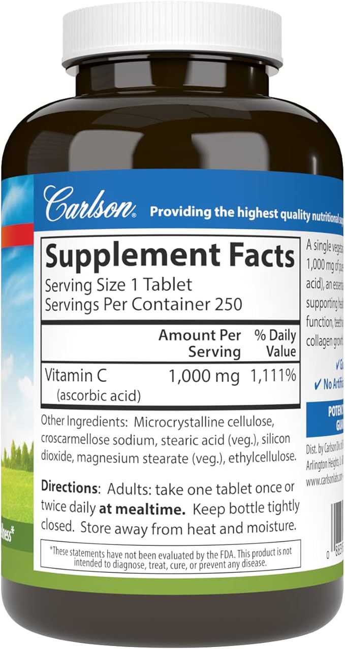 Carlson - Vitamin C 1000 mg 250 Count