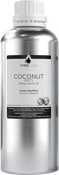 VINEVIDA MCT Coconut Carrier Oil - 32 oz - Undiluted - MCT Coconut Candle Oil - DIY Candle Scents - Bulk Carrier Oil for Soap Making - Safe for Skin