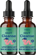 ELLORA Gut Cleanse Liquid Drops – 11 Natural Ingredients Including Black Walnut Hull Oregano &amp Licorice Root – Supports Digestive Balance Gentle Cleanse &amp Immune Support (2)
