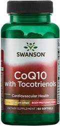Swanson Coq10 200 Milligrams w/ 20 Milligrams Tocotrienols 200 Milligrams 60 Sgels