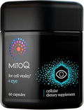 MitoQ +Eye – Eye Health Supplement with Lutein &amp Zeaxanthin (5:1 Ratio) Bilberry Maritime Pine Bark Zinc Mitoquinol | Supports Macular Health Visual Clarity &amp Blue Light Defense