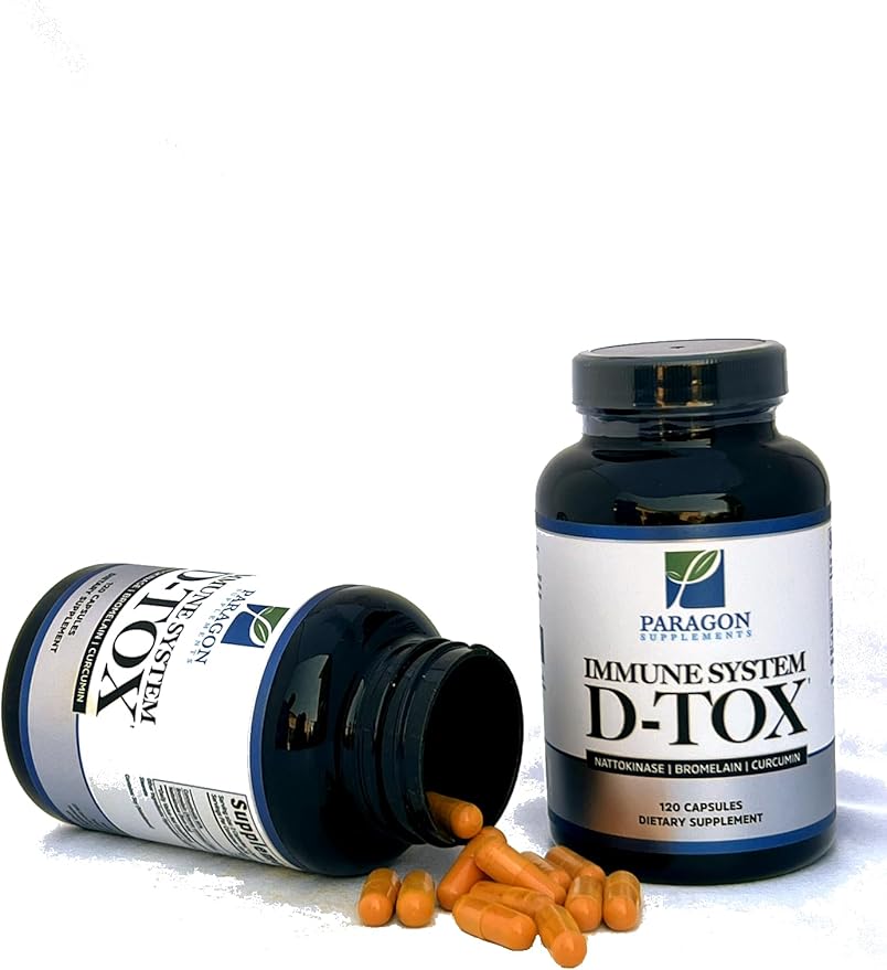 Spike Protein Removal - Original Spike Detox Formula with Nattokinase Bromelain &amp Curcumin - 3-in-1 Immune System Supplement - Non-GMO Vegan Gluten-Free Made in USA - 120 Capsules (30 Day Supp