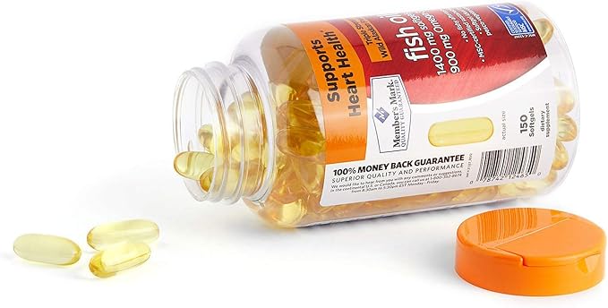Member's Mark - Omega 3 Fish Oil 1400 mg (900 mg EPA/DHA) Enteric Coated 150 Softgels