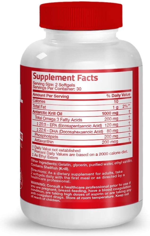 Bronson Probiotic 50 Billion CFU + Prebiotic with Apple Polyphenols &amp Pineapple Fruit Extrac Antarctic Krill Oil 1000 mg with Omega-3s EPA DHA