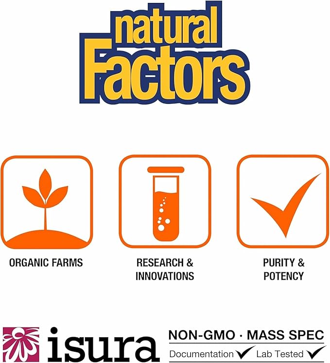 Natural Factors Glucosamine &amp Chondroitin Supports Healthy Joints and Connective Tissue 120 Capsules