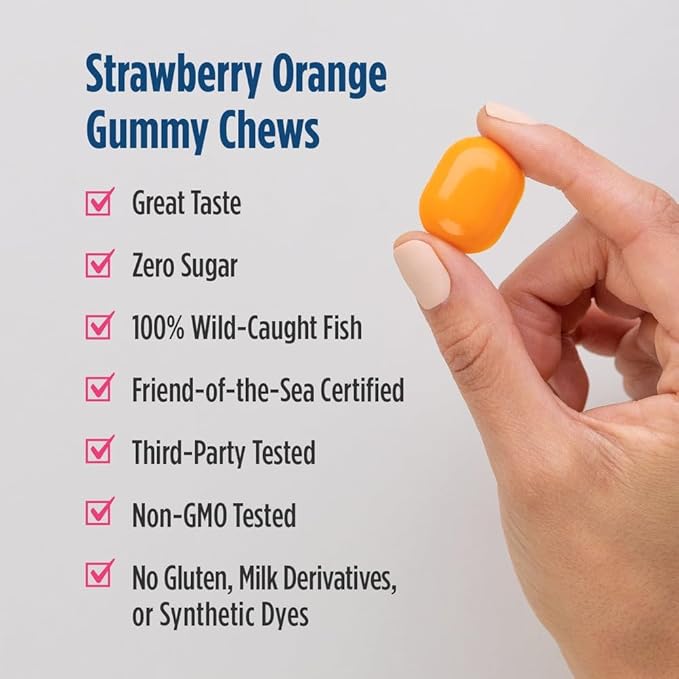 Nordic Naturals Zero Sugar DHA Prenatal Vitamin Gummies Strawberry Orange Flavor - 27 Gummies - Supplements for Pregnancy - 600 mg Omega-3 Fish Oil and 400 IU Vitamin D3-27 Servings