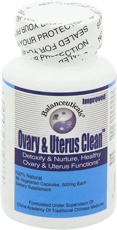 Ovary &amp Uterus Clean 500 mg Dietary Supplement Capsules 60-Count Bottle (Pack of 2)