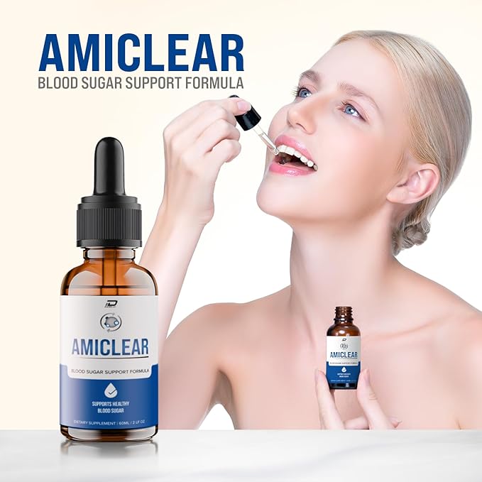 Amiclear Drops Healthy Formula - Dietary Supplement Drops - Extra Strength Amiclear Liquid Drops Grape Seed Amiclear Drops Reviews (2 Pack - 120 ML)
