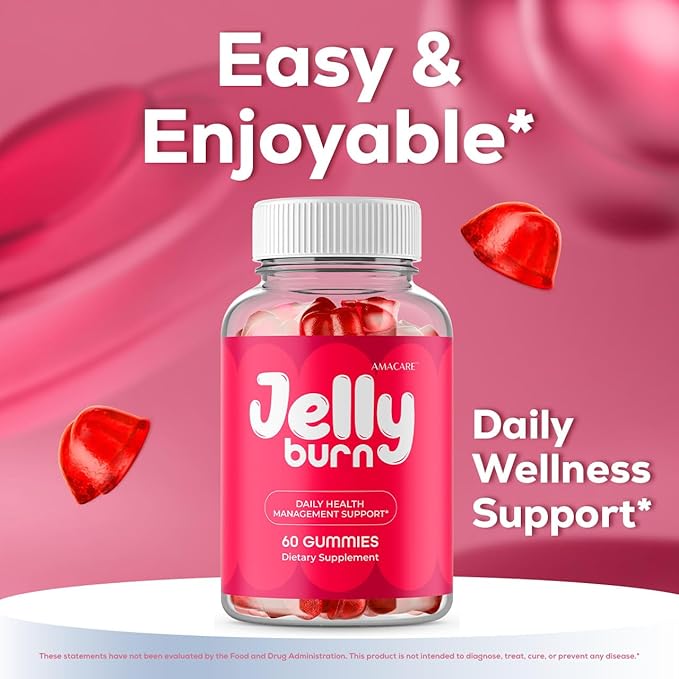 Jelly Burn Gummies – Advanced JellyBurn Gummy Premium Formula Daily JellyBurnGummies All Natural Maximum Strength Vitamin Support for Overall Health and Wellness 60 Gummies for 1 Month