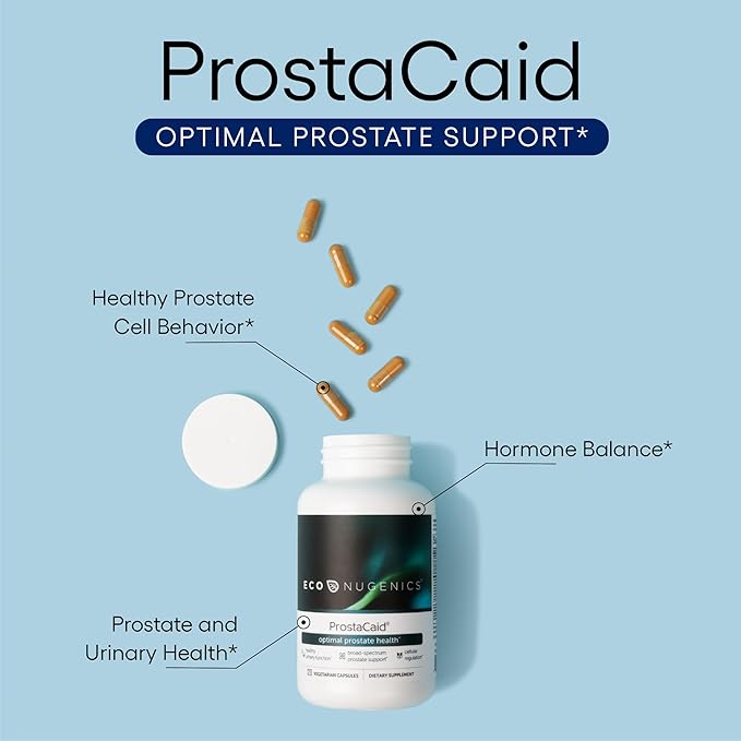 EcoNugenics Ultimate Prostate Health Supplement Bundle – Includes 120 Capsules of ProstaCaid and 90 Capsules of Pectasol-C Modified Citrus Pectin - Immune Function &amp Prostate Support for Men