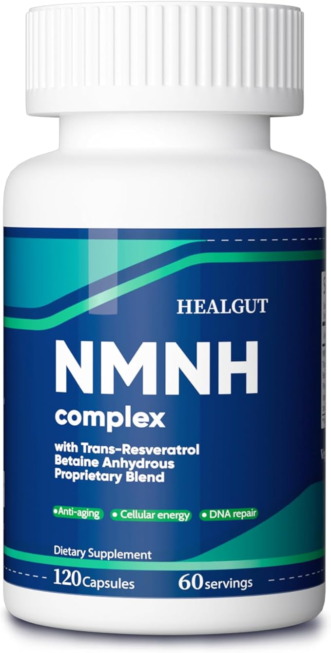 Liposomal NMNH 600mg | NMNH Supplement (Dihydronicotinamide Mononucleotide) Boosts NAD+ Levels Cellular Regeneration &amp Radiant Skin -120 Capsules (60-Day Supply) ﻿
