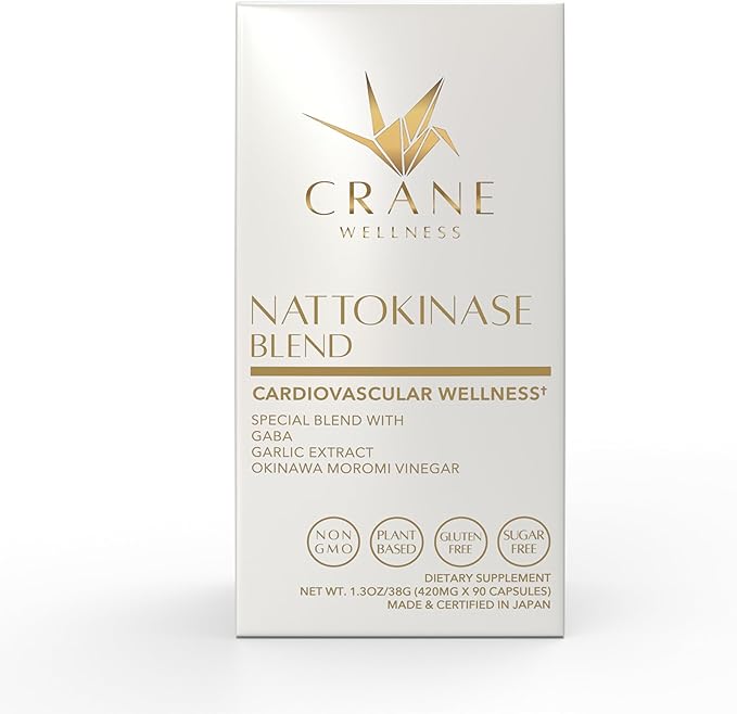 NATTOKINASE Blend 6000 FU | Non-GMO Vegan Gluten Free | Made in Japan Family Owned Over 50 Years | Traditional Japanese Enzyme