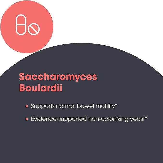 Metabolic Maintenance Saccharomyces Boulardii Probiotics - 10 Billion CFU S. Boulardii for Gut Health and Immune Support Pure Saccharomyces-Boulardii for Men Women and Adults - 60 Capsules
