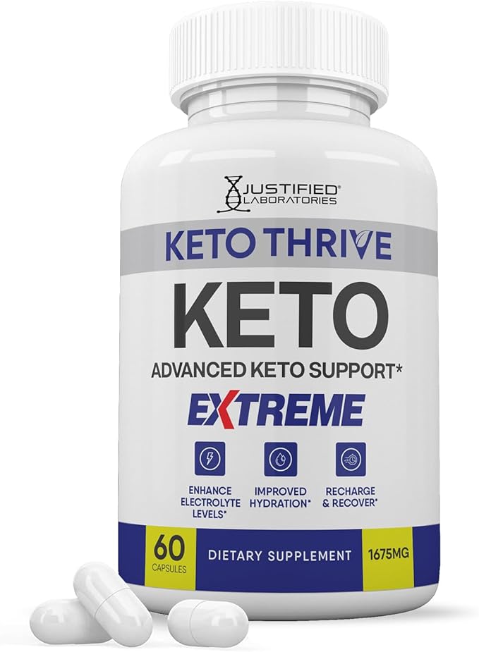 Keto Thrive Keto ACV Extreme Pills 1675MG Keto Support Blend Capsule Alternative to Keto ACV Gummies Formulated with Apple Cider Vinegar Extra Virgin Olive Oil Powder Green Tea Leaf 60 Capsules