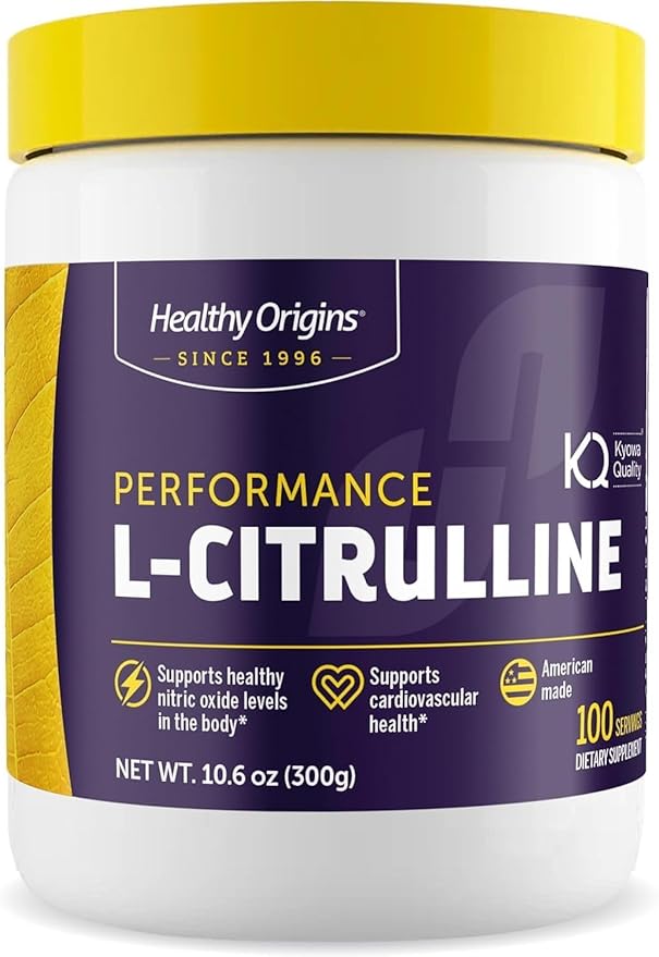 Healthy Origins - L-Citrulline (American-Made Non-GMO Gluten Free Athletic Support) 10.6 Ounce