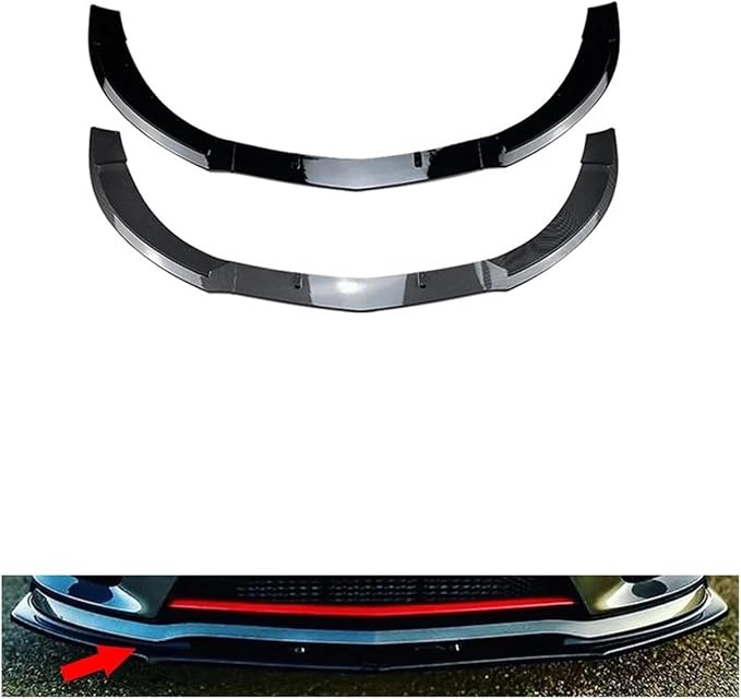 Compatible With Benz CLA Class C117 CLA200 260 CLA45 AMG 2013-2015 Car Front Bumper Lip Spoiler Splitter Bumper Canard Protector (Color : Carbon Look)
