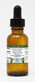 Terravita Red Beet Horsetail Blessed Thistle and More Formula Glycerite Liquid Extract (1:5) - Mint Flavored (1 oz ZIN: 523805)