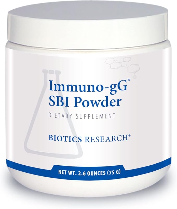 BIOTICS RESEARCH Immuno-gG SBI Powder Easy-to-Mix Powder Formula Ultimate IgG Complete Gut Health and Immune Support Dairy Free Immunoglobulin Concentrate - 2.6 Oz