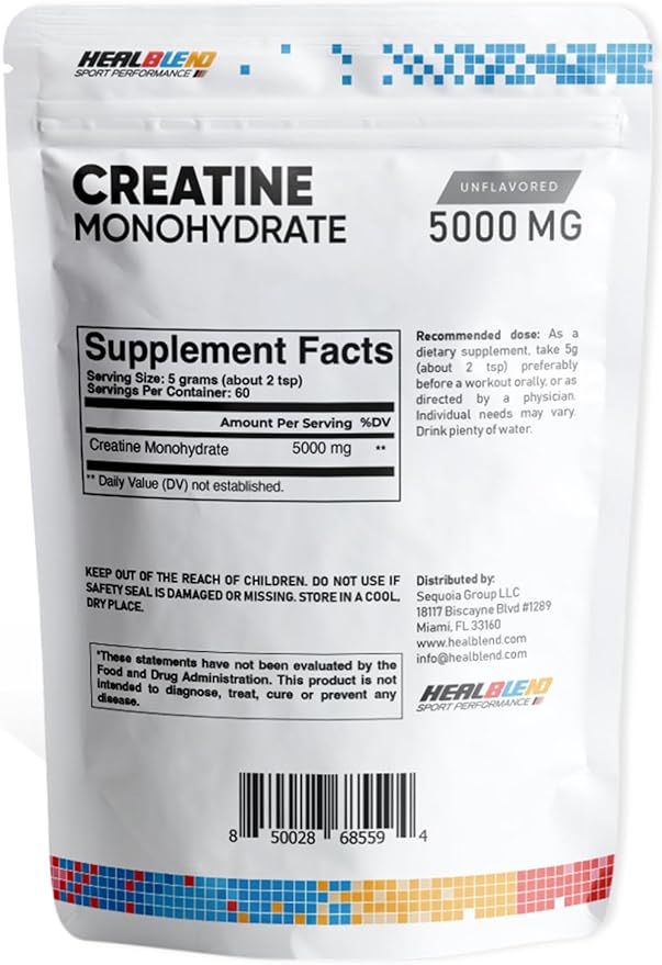 healblend Creatine Monohydrate Powder 5000mg (2)