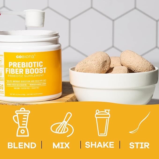 GOBIOTIX Detox &amp Fiber Supplement Bundle - Prebiotic Fiber Powder &amp Detox Support - Promotes Digestive Health Gut Cleansing and Regularity - Keto Vegan Gluten-Free