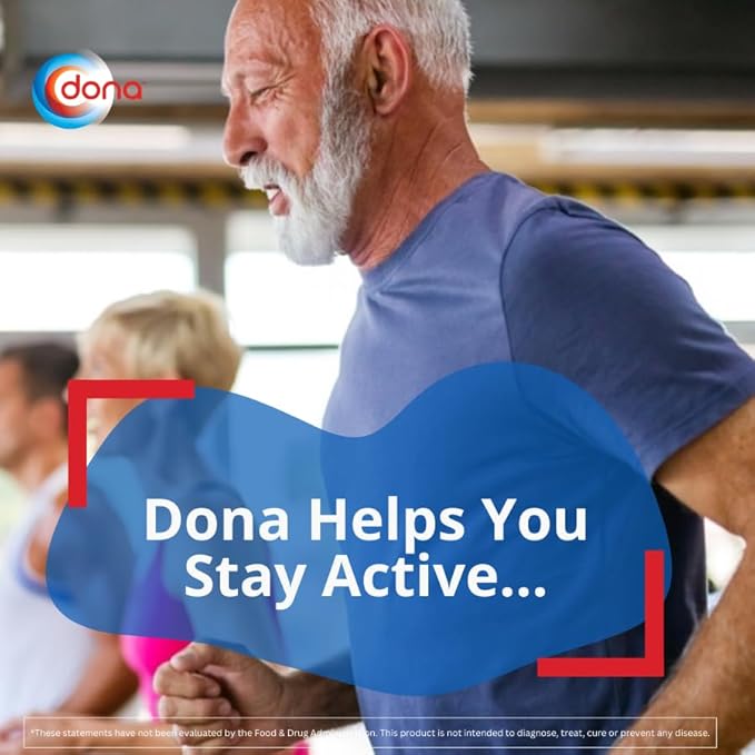 Dona Crystalline Glucosamine Sulfate 1500 Mg Joint Supplement Pills for Knee Comfort &amp Joint Health Support 1500 Mg 60 Count
