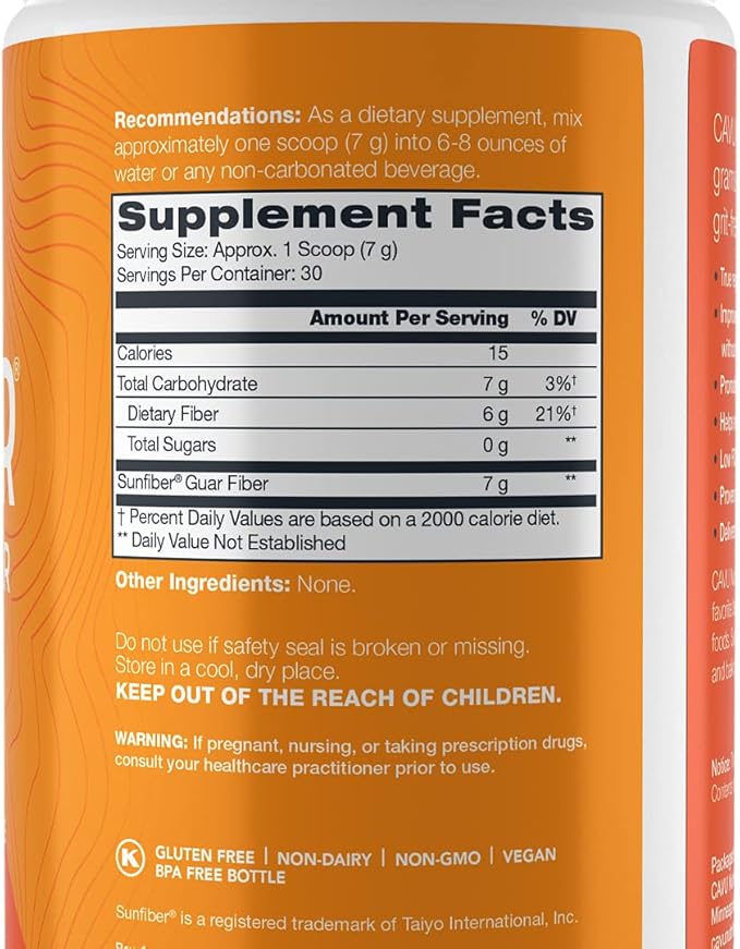 Sunfiber Gentle Prebiotic Fiber Supplement | Promotes Comfortable Digestion &amp Regularity* | Intestinal &amp Colon Health* (30 Servings)