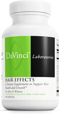DAVINCI Labs Hair Effects - Dietary Supplement to Support Healthy Hair Growth and Skin* - with Biotin Zinc Copper Saw Palmetto and Grape Seed Extract - Gluten-Free - 90 Vegetarian Capsules