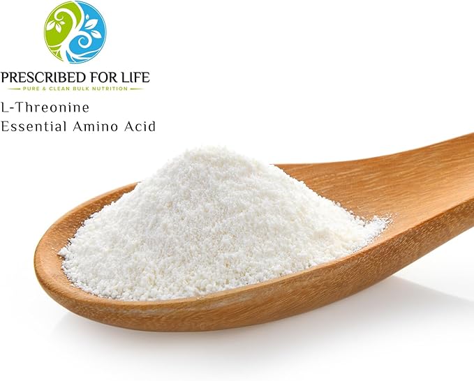 Prescribed For Life Threonine Powder (Assay: &gt 99%) L Threonine Essential Amino Acids Supplement Vegan Gluten Free Non GMO (1kg / 2.2lb)