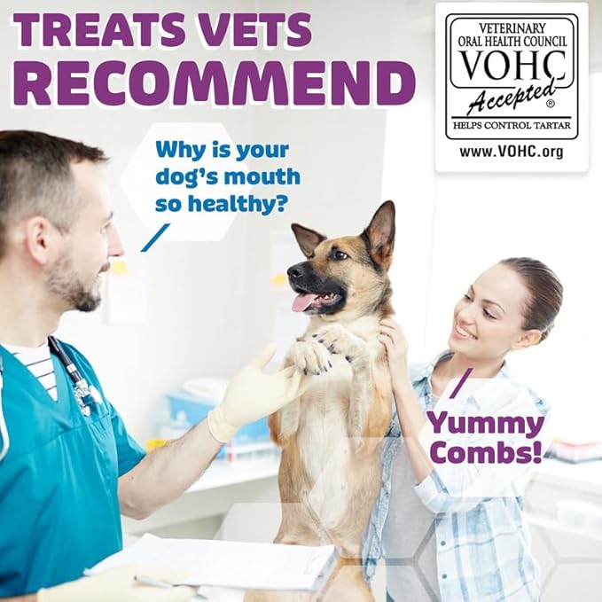 Yummy Combs Dog Dental Treats – Vet VOHC Approved Removes Tartar &amp Cleans Teeth – Yummy High Protein Chicken Treat for Extra Small Dogs (Mini Pack 30 Count)