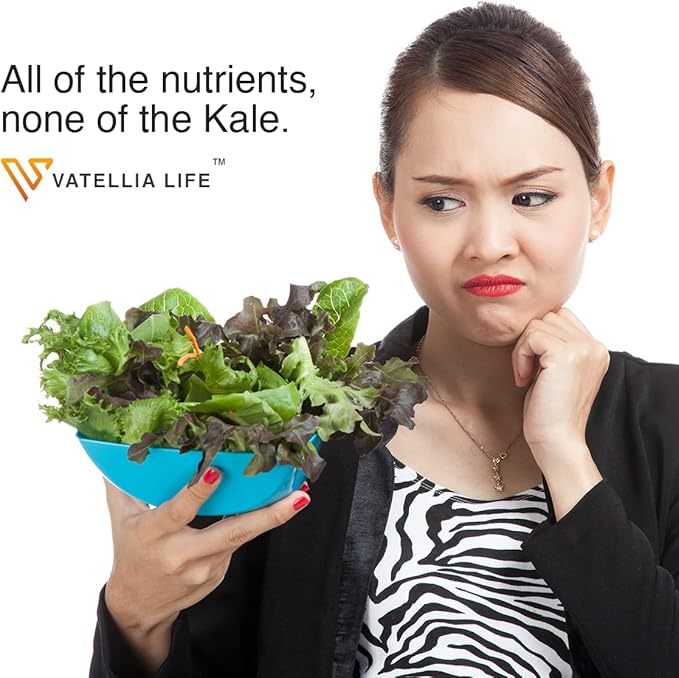 Vatellia Life New from Kale Buster | Ultimate Joint Support | Increased Energy | Decreased Brain Fog | Loaded with Vitamin K2 | Better Than Kale | Dave Asprey’s Favorite |120 Capsules (60Day Supply)