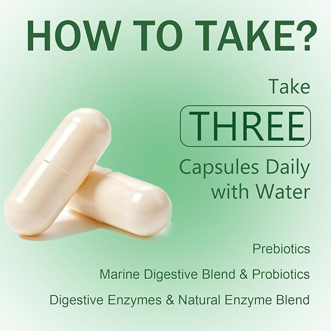 Complete Digestive Enzymes Supplement for Gut Health &amp Bloating Relief - Enhanced with Lipase Amylase Bromelain for Protein Carb &amp Fat Digestion - 120 Capsules (01)