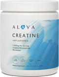 Alaya Naturals Micronized Creatine Monohydrate Powder – Pure Performance Fuel for Strength Mental Focus Vegan Non-GMO Easily Mixable &amp Flavorless - 5 g