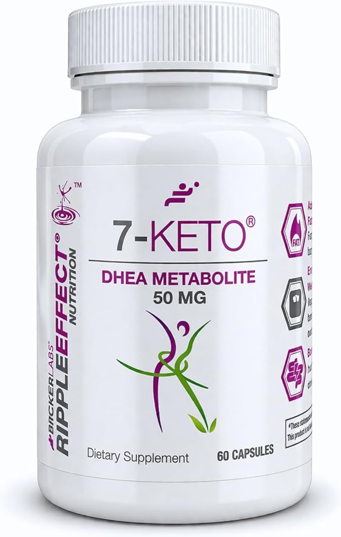 Bricker Labs 7-Keto DHEA Metabolite 50 mg Dietary Supplement for Metabolic Support and Energy Balance 60 Capsules