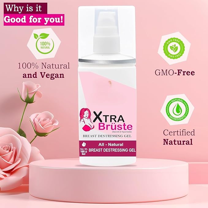 Breast Growth Gel for Women - with Hyaluronic Acid and Vitamin E | Body Massage Gel -100 g