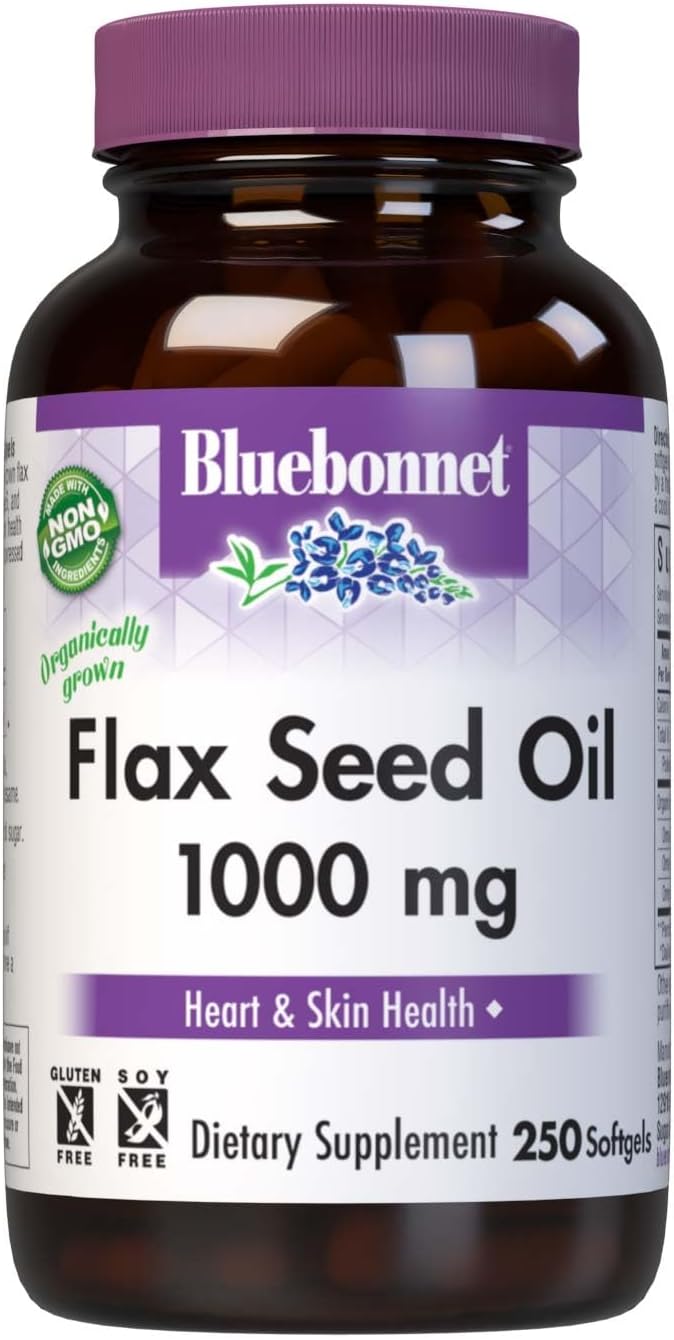 Bluebonnet Flaxseed Oil Softgels 1000 mg 250 Count