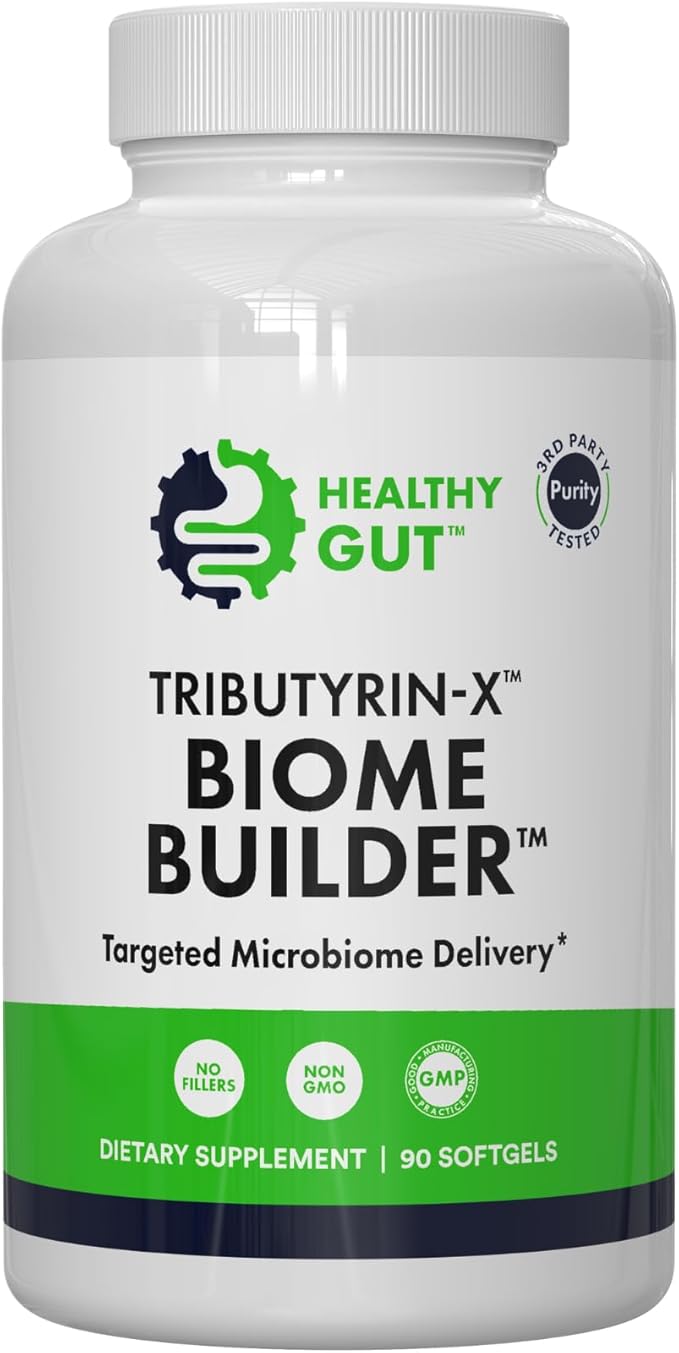 Healthy Gut HoloImmune 30 Capsules Tributyrin-X 90 Softgels HCL Guard 120 Capsules and HoloZyme 180 Capsules