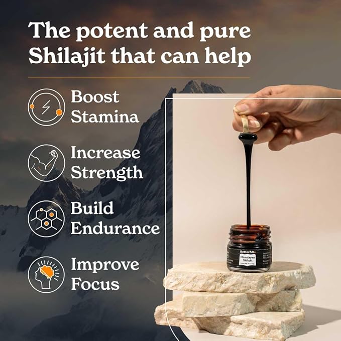 Better Alt Pure Himalayan Shilajit Resin Pack of 2 High Potency Gold Grade 150 Servings for Energy Boost &amp Immune Support 85+ Trace Minerals 75%+ Fulvic Acid with Lab Test Report400 mg