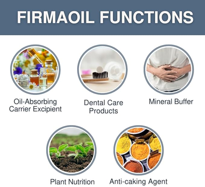 Firmaoil - 1 kg (2.2 lb) Tricalcium Phosphate Powder - Oil-Absorbing Excipient for Tablet Press Machine Pill &amp Capsule Filler Mix - Food Safe Natural DIY Toothpaste Dental Ingredient
