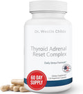 Dr. Westin Childs Thyroid Adrenal Reset Complex | Herbal Support Supplement with Glandulars &amp Rhodiola (adaptogens) for Stress Cortisol Fatigue Energy in Women &amp Men with Hypothyroidism 120