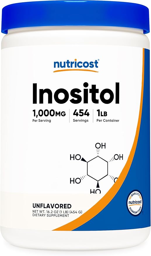 Nutricost Inositol Powder 1LB (454 Grams) - Gluten Free Non-GMO