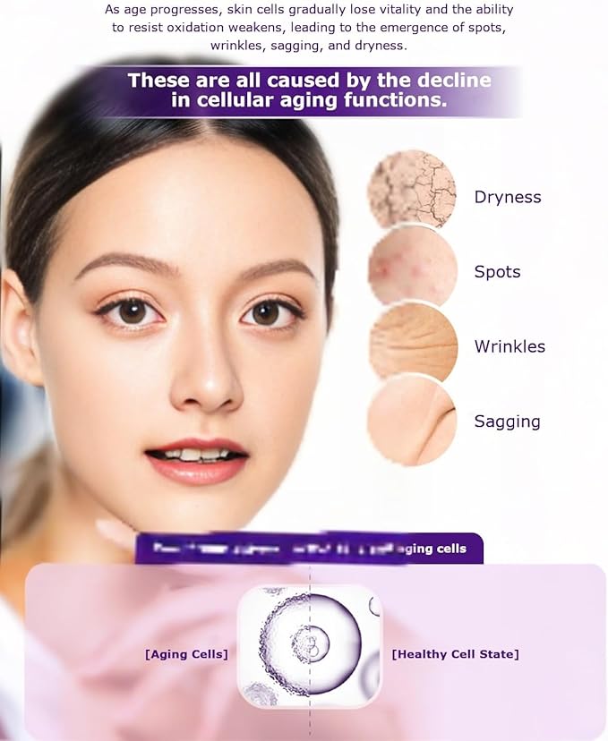 Cellular Skin Recovery Supplement Hit The Root of Skin Aging PQQ Reduces Pigmentation and Wrinkles Improves Skin's Elasticity and Moisture Balance