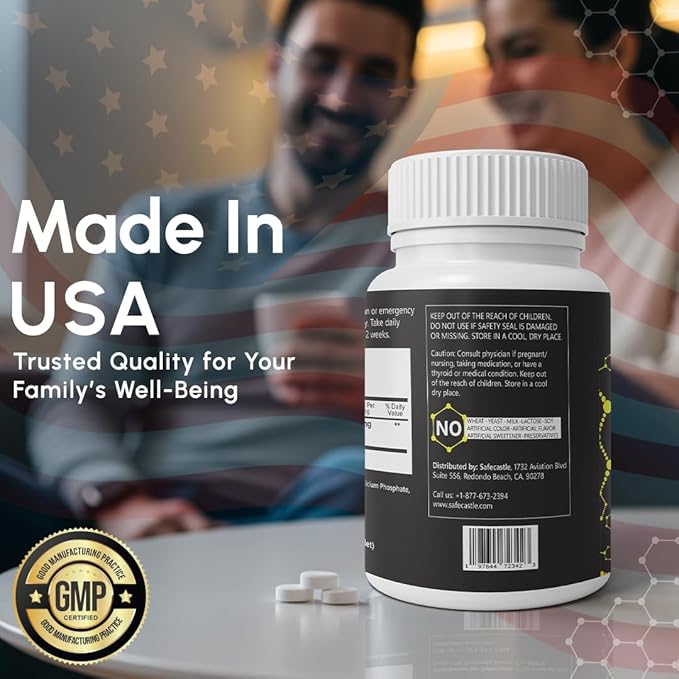 Potassium Iodide Tablets 130 mg – Thyroid &amp Respiratory Support – YODO Naciente KI Pills | Fast-Dissolving Emergency Iodine Supplement | Non-GMO | Gluten Free | 300 Tablets | Made in USA | Pack of