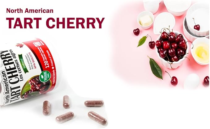 Nutridom North-American Tart Cherry 500mg-120 VCaps Natural Non-GMO