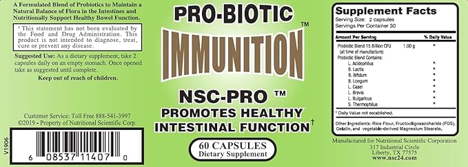 NSC PRO Probiotic IMMUNITION