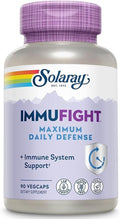 SOLARAY Immufight Maximum Daily Defense All Day Immune Support Vitamin C Vitamin D Zinc Probiotics Monolaurin Acerola &amp More Vegan &amp Gluten Free 60 Day Guarantee 30 Servings 90 VegC